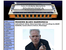 Tablet Screenshot of modernbluesharmonica.com